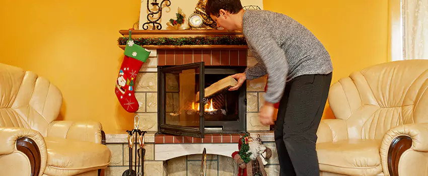 Rusted Metal Fireplace Restoration in Dyersburg, Tennessee